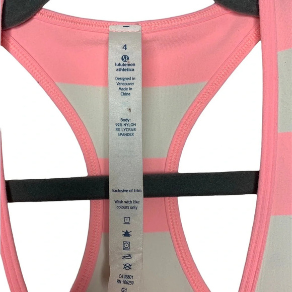 Lululemon Striped Racerback Tank - Picture 3 of 5